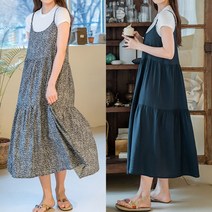 아이우먼 빅사이즈사랑해요 J067L204 캉캉플레어나시원피스 BZ