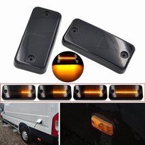 볼보트럭부품 르노 매그넘시트로엥푸조 복서 자동차 동적 t10 이베코 데일리daf용 2pcs 사이드 마커 라이트, 다이나믹 훈제