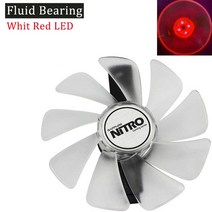 무소음 선풍기 탁상용 날개없는 저소음 사파이어 RX470 RX590 RX580 RX480 RX570 니트로 스페셜 에디션 팬 95mm CF1015H12D RX 590 580 480, CHINA, Red LED - Fan
