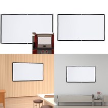 이동형 빔프로젝터 스크린 159X90CM 대형스크린 벽걸이스크린 이동식빔스크린