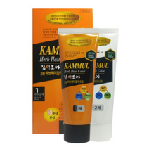 감이조아 감물허브 크림 튜브형 염색제 1제 70g + 2제 70g 세트, 1호 자연흑갈색, 2세트