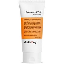 올인원 로션 남자 스킨 앤서니이 크림 SPF 30 남성용 페이스 모이스처라이저 선스크린 u2013 브로드 스펙트럼 선블록 모든 타입 논코메도제닉 포뮬러 3 온즈, 3 Fl Oz(1팩)