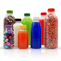 플라스틱 우유 페트병 300ml, 우유 300ML 빨강, 1개