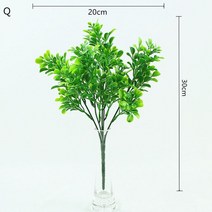 인조 잔디 이끼 식물 인공 플라스틱 7 가지 잔디 식물 인조 꽃 웨딩 꽃꽂이 크리스마스 홈 인테리어 1 개, 17 Q