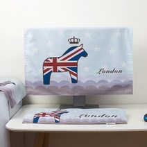 데스크탑 컴퓨터 먼지 커버 전체 세트 19 "/24"/27 "Monit 용 현대 LCD 모니터/키보드/호스, 03 03  3 piece suit_03 27 inch