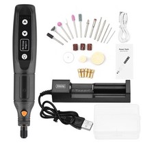 충전 무선 앵글 그라인더 풀세트 연삭기 글라인더 5단계 속도 조정 미니 전기 그라인더 도구 세트 USB 충, 02 Black