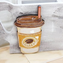 플레이우드 테이크아웃커피(톨페인팅) 반제품 diy 인테리어 소품 무도색 꾸미기 공예 우드, 테이크아웃커피 (톨페인팅) -B33-0011