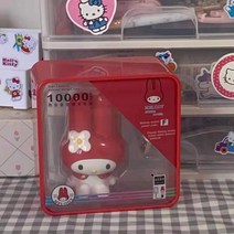 휴대용 큐티 마이멜로디 대용량 보조배터리 귀여운 여행용 캠핑용 캐릭터, 레드라벨
