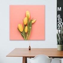 아란아트 생기그림 예쁜꽃그림 캔버스액자 카페인테리어 거실벽꾸미기, 07 노란튤립
