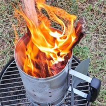 숯점화기 숯불피우기 불멍 화로대 숯통 바베큐그릴 난로 차콜스타터 착화기 캠핑용품 차박용품 매직그린리빙, 1개