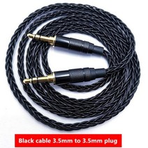 비디오 영상 케이블 RCA 연장선 변환 방송 전선 잭 3.5 오디오 3.5mm 스피커 라인 Aux 전화 자동차 헤드폰 앰프 DAP DA, Black 3.5 to 3.5_2m