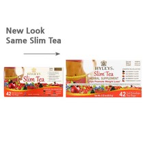 Hyleys Tea 슬림 티 종합 티 컬렉션 포일 포장 티백 42개 개당 1.5g(0.05oz) 1팩, 63g, 1개