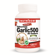 100배 농축 마늘 보충제 | 뉴트리돔 무향 갈릭 120 소프트젤 | 캐나다 직배송 by 카포리아
