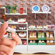 미니를사랑하는사람들 미니어처 미니어쳐 만들기 초보자세트 (1) (16시까지 당일발송), 6-06.룸박스DIY 케이크와 롤케이크