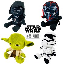 스타워즈 카일로렌 다스베이더 스톰트루퍼 요다 4종 세트 25cm 캐릭터인형