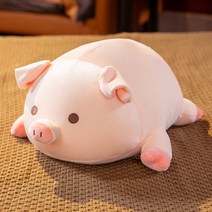 아기돼지 귀여운 돼지 뽀글이 침대 쿠션 슈퍼 소프트 녀 공룡 고양이 인형 어린이 빅 사이즈 곰인형 모찌 돼지, 옵션04, 70센티미터 여자친구에게