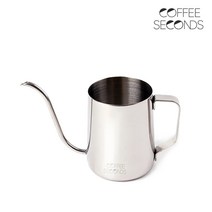 커피세컨즈 핸드드립 주전자 (드립피쳐) 350ml / 드립커피 원두 커피 에스프레소 우유 카페 바리스타 용품 (스테인레스 304재질)