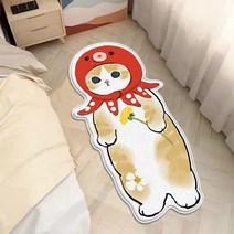 스렐라 루냥 타코냥 붕어빵냥 발매트 냥침실러그 고양이카페트 모조 캐시미어
