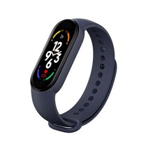 심박계 자전거 팔뚝 가슴 속도계 케이던스 M7 Smart Watch Men Women Smartband Heart Rate Smartwatch Fit, 02 Blue