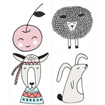 굿팡패브릭 3D전사지]5종류(98219), 10번 인디안야옹이