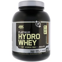 Optimum Nutrition Platinum Hydro Whey 터보 초콜릿 1.59kg(3.5lbs), 1개