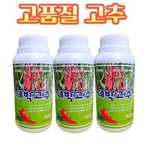 농사친구 대박고추 500ml 고추 전용 정식 전후 비료 영양제 아미노산, 3병