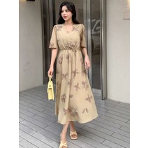 플라워 프린트 드레스