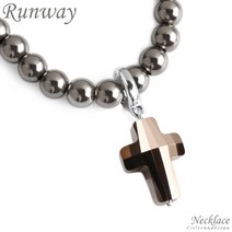 클루아조네코리아 티타늄 목걸이 6MM 14K 골드 클래습 더 크로스 에디션 Runway TIN2824M