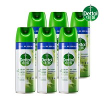 데톨 항균 스프레이 모닝듀 450ml x6개 뿌리는 살균 소독