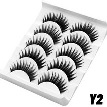 5 10Pairs 3D 밍크 속눈썹 자연 극적인 거짓 인조 Cils 메이크업 도매 확장 maquiagem, 5pairs-Y2