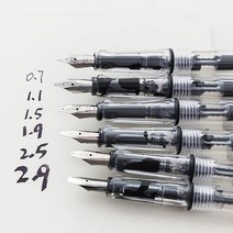 만년필 싸인 서명 볼펜 캘리그라피 세트 6 개/대 서예 병렬 펜 0.7mm 1.1mm 1.5mm 1.9mm 2.5mm 2.9mm 고딕 문자 편지지에 대 한 쓰기