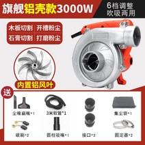 싸이클론 집진기 미세먼지 공업용 소형 백연 흡입기, 플래그십 3000W (3m 빨대) 알루미늄 바람 잎