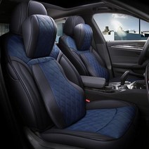 All -Leather Seat Cover 차량시트 카시트대여 통풍시트시공, 진한 파란색_맞춤형 5 개 선생님 표준판