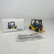 다이 캐스트 1:64 스케일 komatsu 25 미니 전동 지게차 합금 고소 작업 플랫폼 엔지니어링 모델 컬렉션 기념품, a