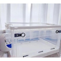 반려동물산소방 강아지산소방 고양이산소방 고순도 예방 발생기 애완 동물 고양이 코 지점 개 기침 원자화 둥지 기침 분무기 산소 흡입기 특수 자체 제작 분무 상자 스크래치 방지 흡입기, 중간-흰색투명