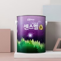 미소페인트]센스멜골드 약4리터 목재/철재 유성 에나멜 페인트, 유광-흑색(4리터)