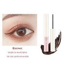 마스카라 초극세 스몰 브러시 헤드 마스카라 롱래싱 블랙 3d 래쉬 속눈썹 연장 래쉬 롱웨어 블랙 컬러 마스카라, 02 BROWN