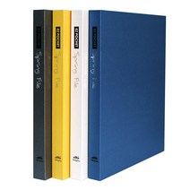 스프링파일 합지 싸바리 표지 하드커버 스프링화일, 백색