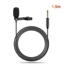 ASMR마이크 유튜브 마이크 방송 장비 FONKEN-3.5mm 미니 마이크 타이 클립 포함 칼라 말하기 노래 폰, [01] microphone