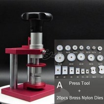 새로운 시계 백 케이스 프레스 도구 시계 대형 나일론 다이와 크리스탈 유리 폐쇄 프레스 도구 시계 제조 업체에 대한 시계 도구/GD-A436649, 01 Brass Nylon Dies