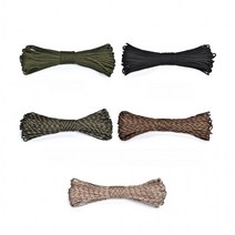 mh_등산 밧줄 빨래줄 텐트줄 로프 현수막끈 캠핑 구조줄 다용도, 다용도로프 카키