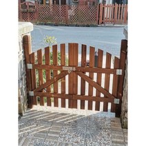 정원 나무 울타리 파티션 화분 원목 마당 가림막, 폭 160x 높이 100cm/흙바닥용