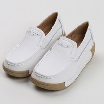 키높이 통굽 슬립온 명품 가죽 밴딩 슬립온 슈즈