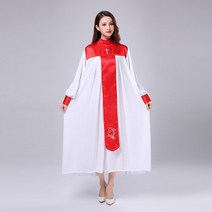성가대복 성가대가운 찬양 현대 의류 크리스찬 교회 합창단 성자 의상 여성 성직자 가운 시 클래스 서비스 수녀 노래 AliExpress, design 5+XL