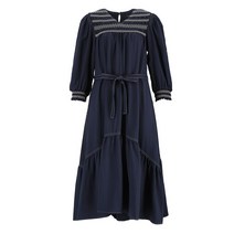 [백화점매장 정품출고] 써스데이아일랜드 자수 스모킹 원피스(T226MOP157W)