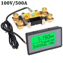 분석 측정 측량 TF03K DC10 ~ 120V 50A/100A/350A/500A 배터리 용량 테스터 전압 전류 디스플레이 쿨롱 카, 04 TF03K-A-500A