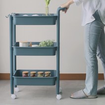 이동식 수납장 3단 4단 이동식 트롤리 3단 4단