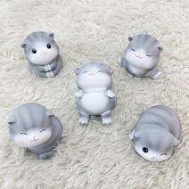 귀여운 고양이트레이 장식인형 사무실책상꾸미기 카페인테리어소품 고양이디자인미니어처, A