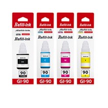 캐논 GI-90 호환 리필잉크 G5090 G5092 G6090 G6091 G6092 G7090 G7091 G7092 GM2092 GM2090 호환 GI 90, GI-90 검정,파랑,빨강,노랑 리필잉크-셋트