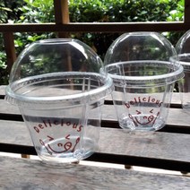 이홈베이킹 딜리셔스 투명컵세트 (9온스투명컵+미니포크+딜리셔스스티커 -20p), 단품